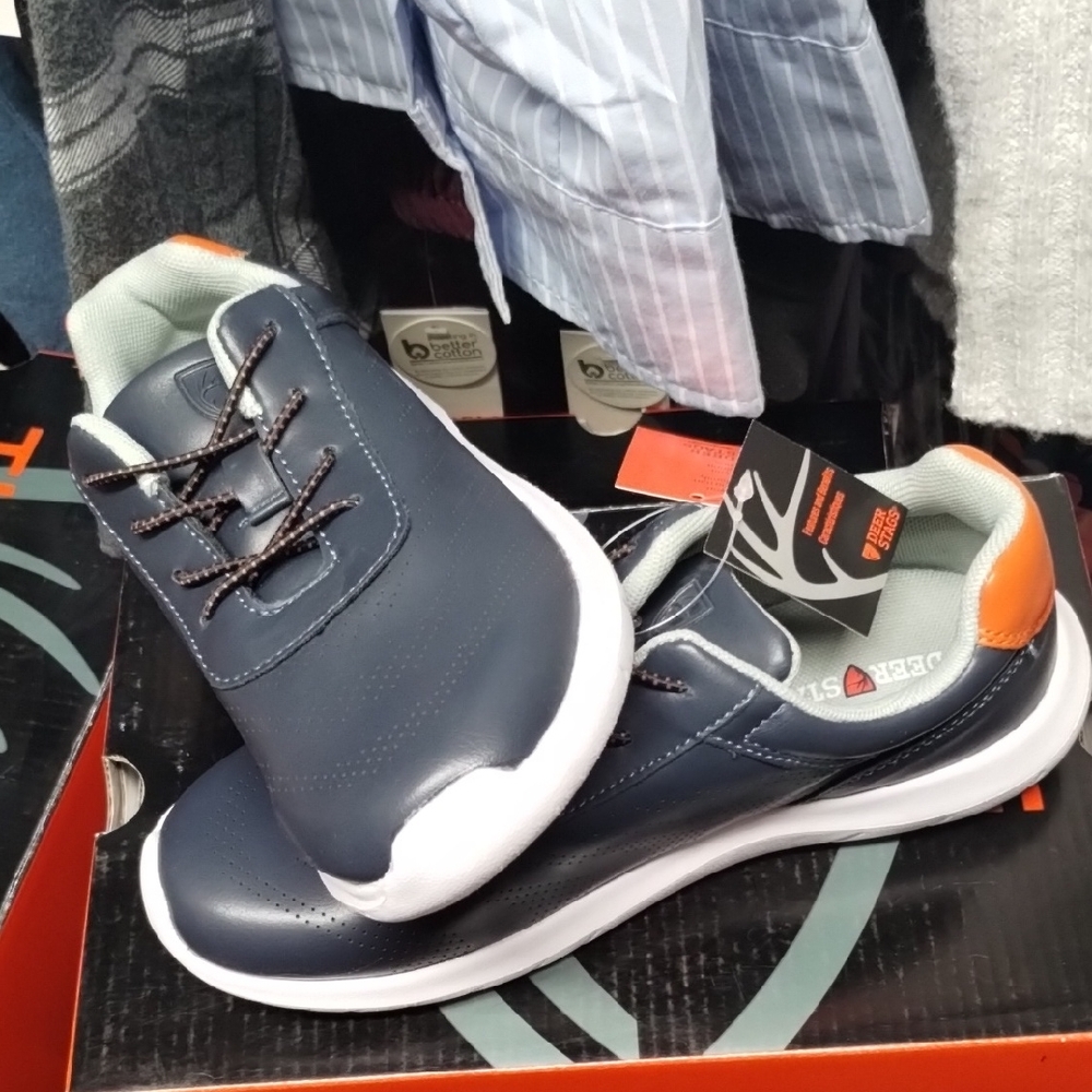 Deer Stags Boys Navy Sneakers